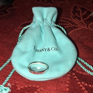 Tiffany & Co I Love You sterling silver ring sz 4